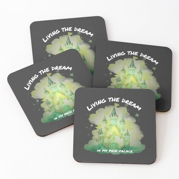 Item preview, Living the dream in my pain palace (green) designed and sold by ZebraKnees.