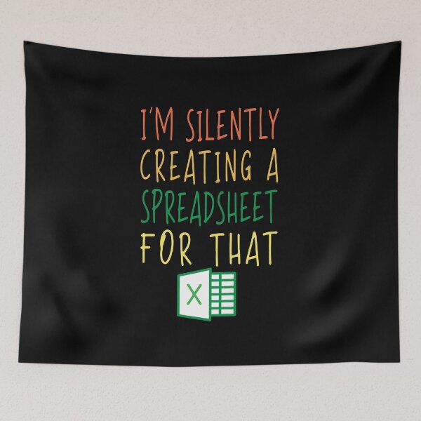 Item preview, Retro Funny Spreadsheet Design For Actuary Statistician I'm Silently Creating A Spreadsheet For That designed and sold by midodesign20.