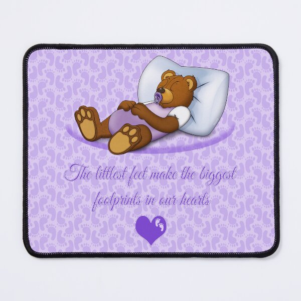 Item preview, Sleeping Ted (with quote) - Lilac designed and sold by ifourdezign.