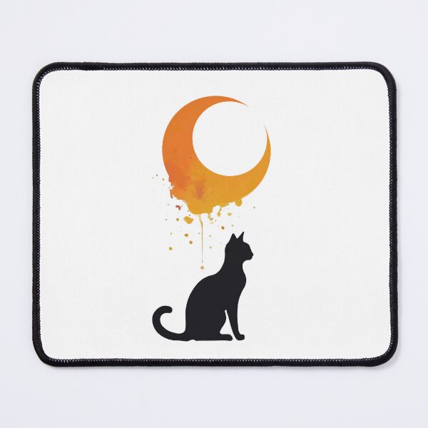 Item preview, Cat against the moon designed and sold by Lukasz Kobylka.