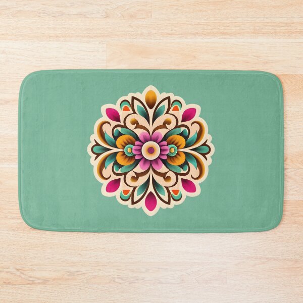 Item preview, Vintage Style Rangoli Fabric Art  designed and sold by Jollys-ArtShop.
