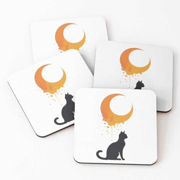Item preview, Cat against the moon  designed and sold by Lukasz Kobylka.