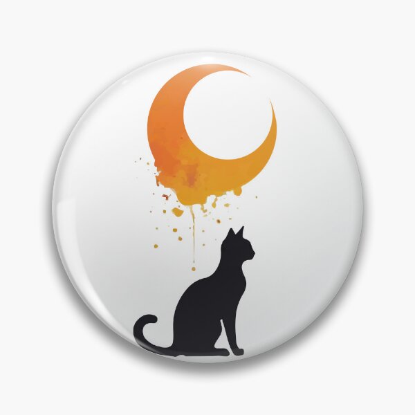 Item preview, Cat against the moon  designed and sold by Lukasz Kobylka.