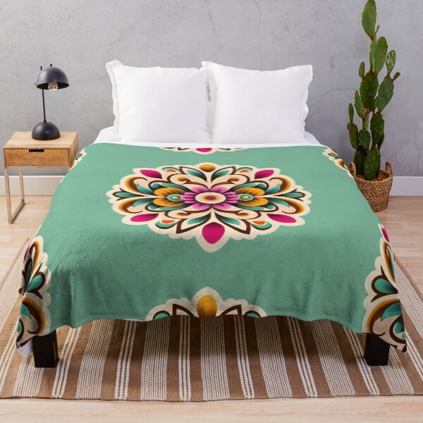 Item preview, Vintage Style Rangoli Fabric Art  designed and sold by Jollys-ArtShop.