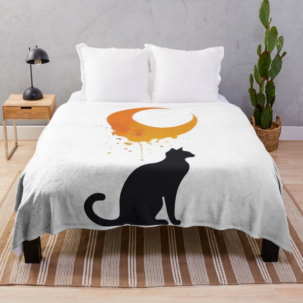 Item preview, Cat against the moon  designed and sold by Lukasz Kobylka.