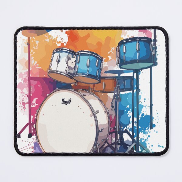 Item preview, Drums in watercolors designed and sold by LongIslandDesgn.