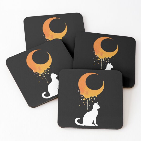 Item preview, Cat against the moon  designed and sold by Lukasz Kobylka.