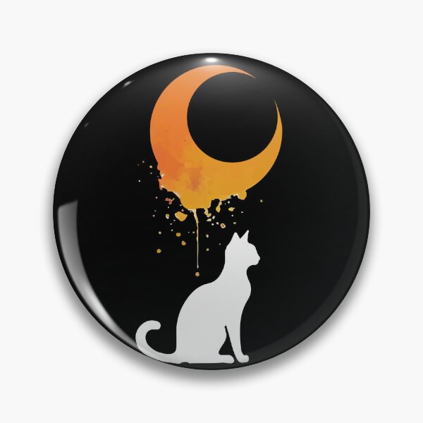 Item preview, Cat against the moon  designed and sold by Lukasz Kobylka.
