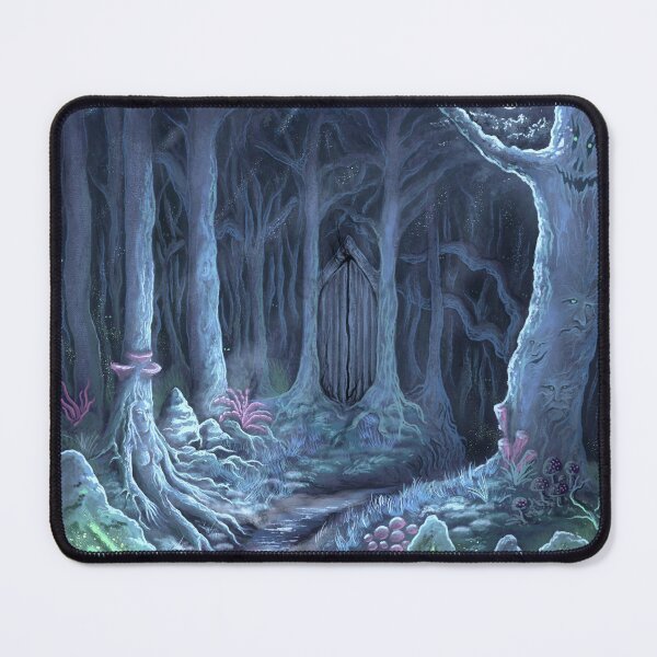 Item preview, Magical and enchanted forest under the moon designed and sold by MacchabeeArt.