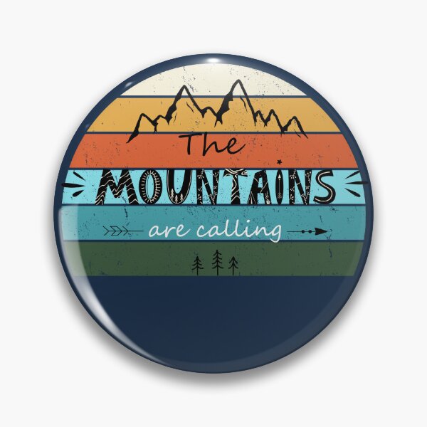 Item preview, The mountains are calling retro style design designed and sold by Alyn8.
