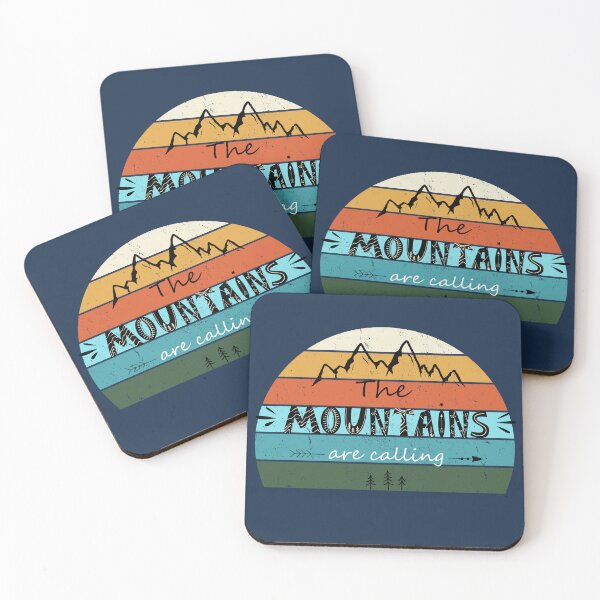 Item preview, The mountains are calling retro style design designed and sold by Alyn8.