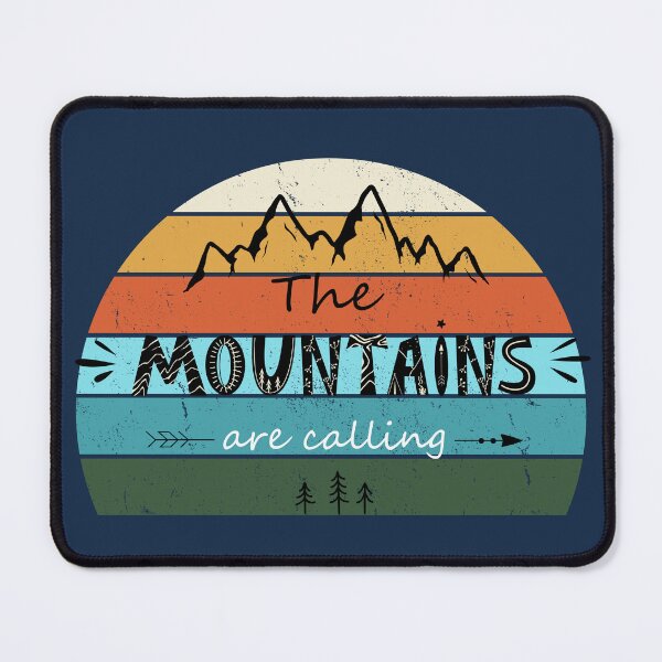 Item preview, The mountains are calling retro style design designed and sold by Alyn8.