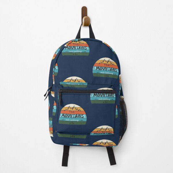 Item preview, The mountains are calling retro style design designed and sold by Alyn8.