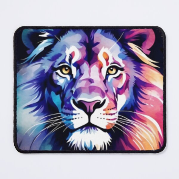 Item preview, Painted Colourful Rainbow Colour Lion designed and sold by Becooldesing.