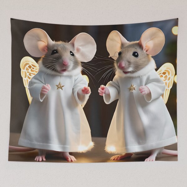 Item preview, Christmas Angel Mice designed and sold by Awesome Things.