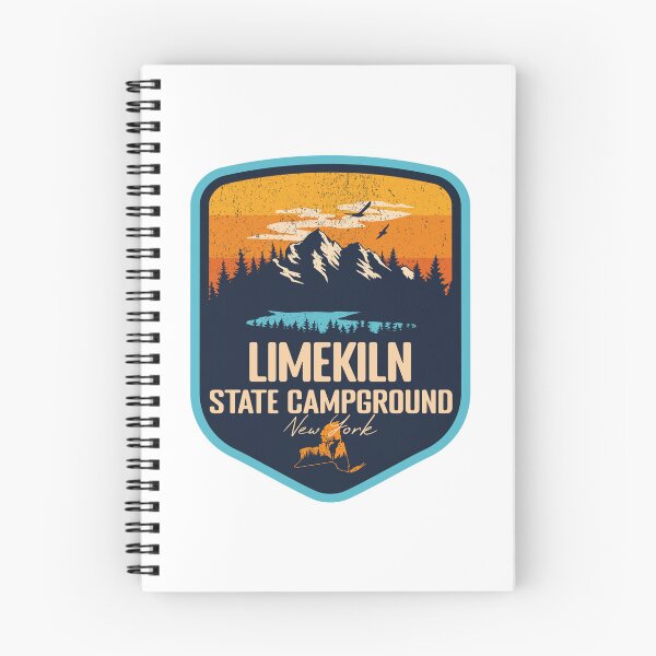 Item preview, Limekiln State Campground New York - NY Sunset Grunge Texture Badge Forest and Wilderness  designed and sold by mountainfad.