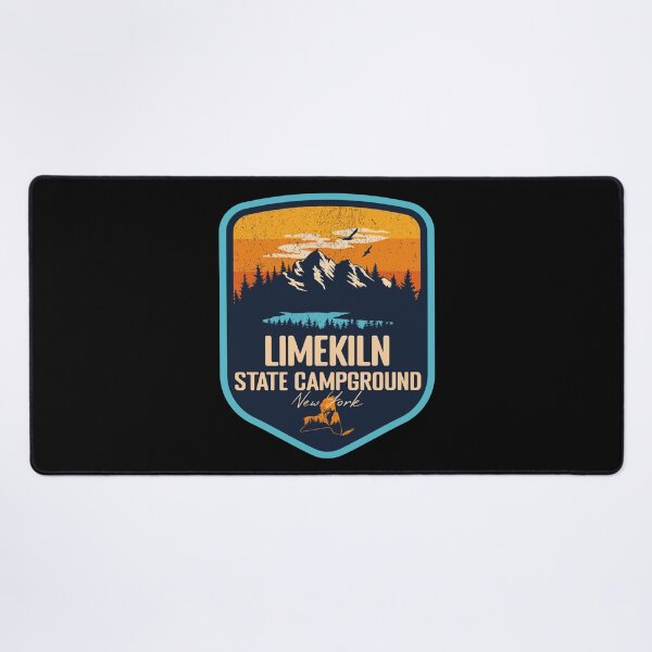 Item preview, Limekiln State Campground New York - NY Sunset Grunge Texture Badge Forest and Wilderness designed and sold by mountainfad.