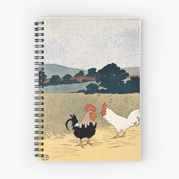 Item preview, Two Roosters in a Field by Edward Penfield designed and sold by Suzana Djordjevic.