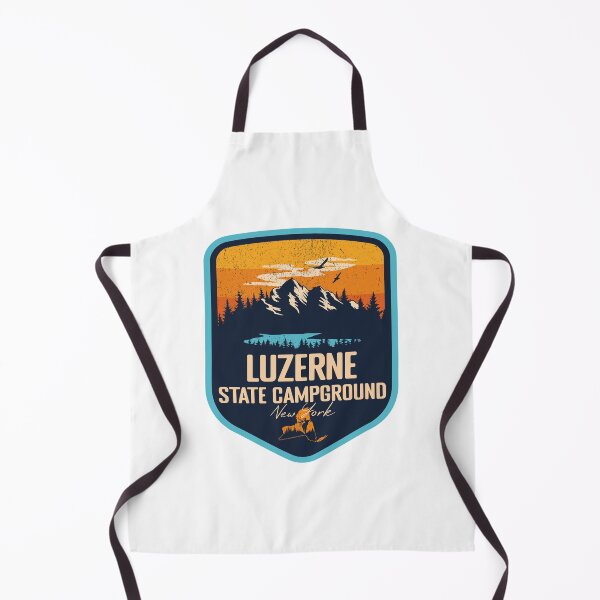 Item preview, Luzerne State Campground New York - NY Sunset Grunge Texture Badge Forest and Wilderness designed and sold by mountainfad.
