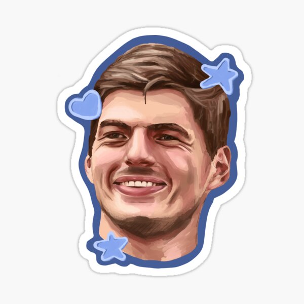 Max Verstappen (Blanc) Sticker