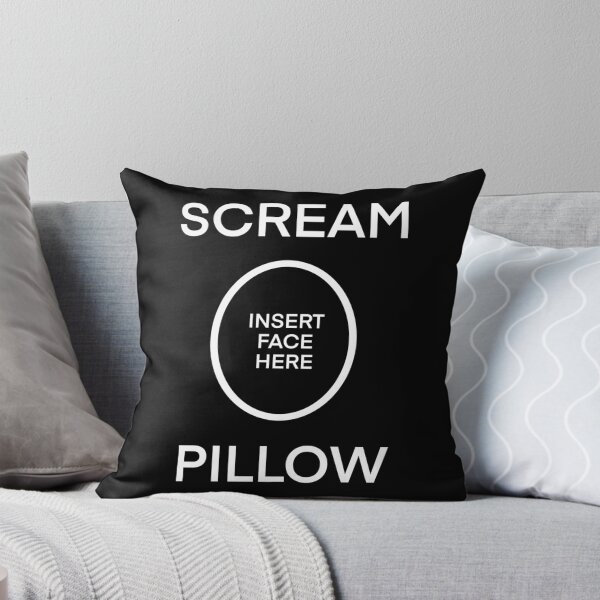 Item preview, SCREAM PILLOW designed and sold by christinaashman.