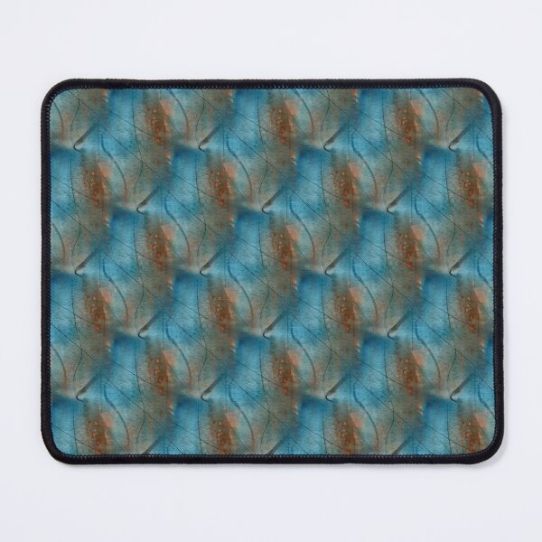 Item preview, Retro Crisscross Aqua Leaf Pattern designed and sold by Artistestella.
