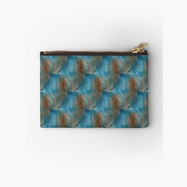 Item preview, Retro Crisscross Aqua Leaf Pattern designed and sold by Artistestella.