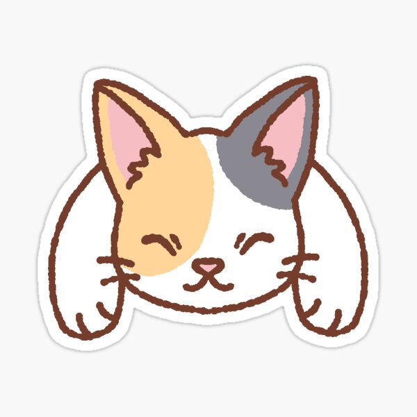 Cozy Calico Cat Sticker