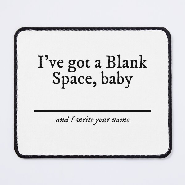 Item preview, Blank Space designed and sold by Klawisdesign.