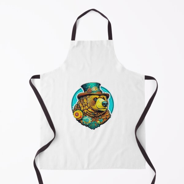 Item preview, The rococopunk Grizzly bear sticker designed and sold by spoo-art.