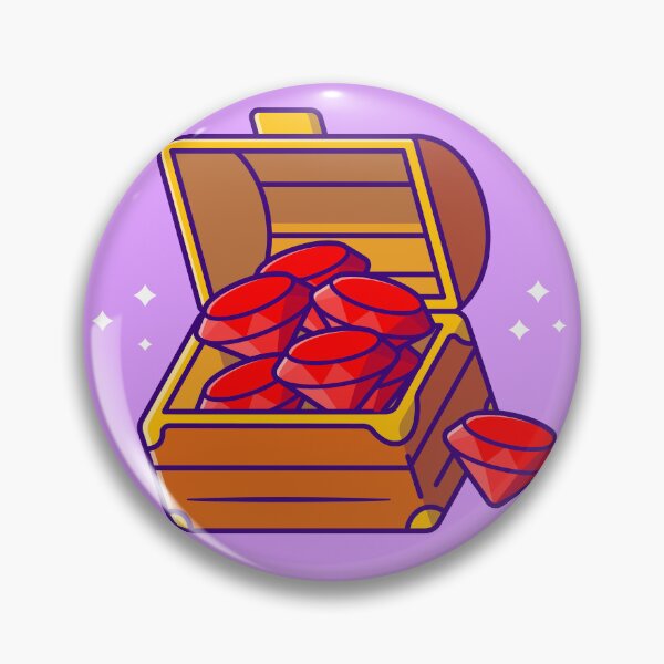 Item preview, Diamond in Box Cartoon Vector Icon Illustration designed and sold by hjian8219.