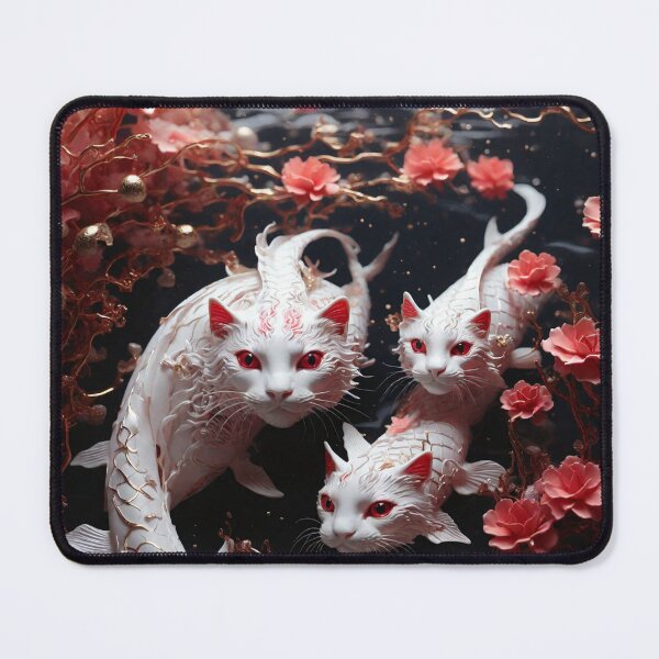 Item preview, The Mystical Mermaid Cats designed and sold by Sadia Jannat.