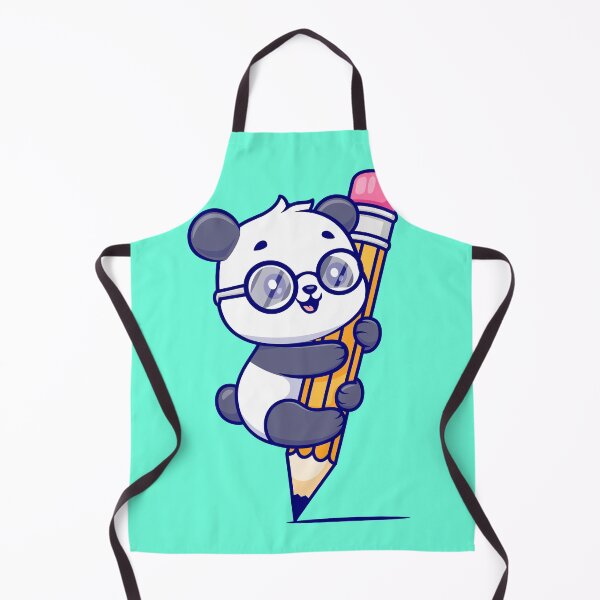 Item preview, Cute Panda Hanging on Pencil Cartoon Vector Icon Illustration designed and sold by hjian8219.