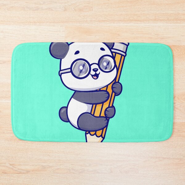 Item preview, Cute Panda Hanging on Pencil Cartoon Vector Icon Illustration designed and sold by hjian8219.