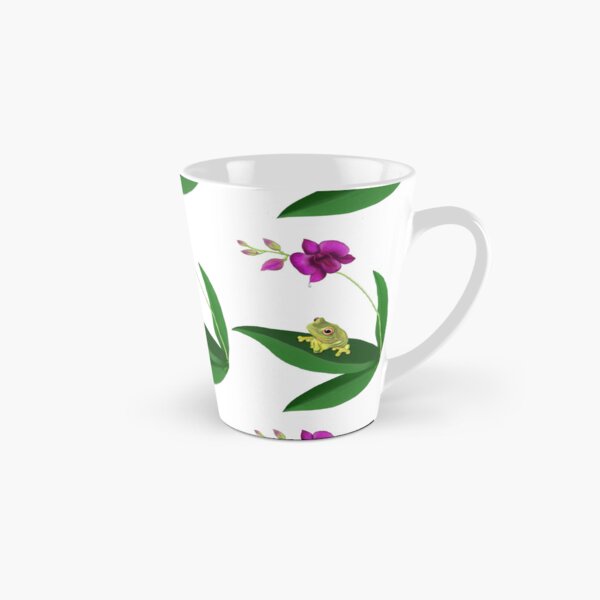 Item preview, Australian Green Tree Frog on Cooktown Orchid designed and sold by Anne Fries.