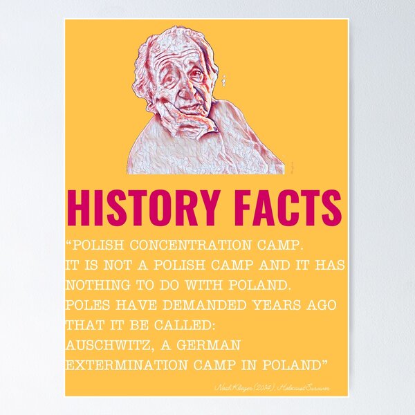 Item preview, History Facts About Auschwitz Words of Holocaust Survivor designed and sold by QubaVero.