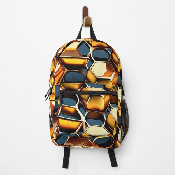 Item preview, Forged Harmony: Honeycomb Metal Texture designed and sold by AIartistIT.