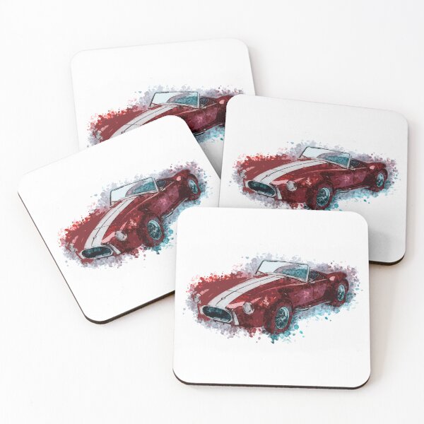 Item preview, Classic Hot Rod Red Muscle Car Vintage style illustration art for the Racing Lovers designed and sold by Naumovski.