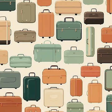 Artwork thumbnail, Suitcase Pattern by purelypatterns