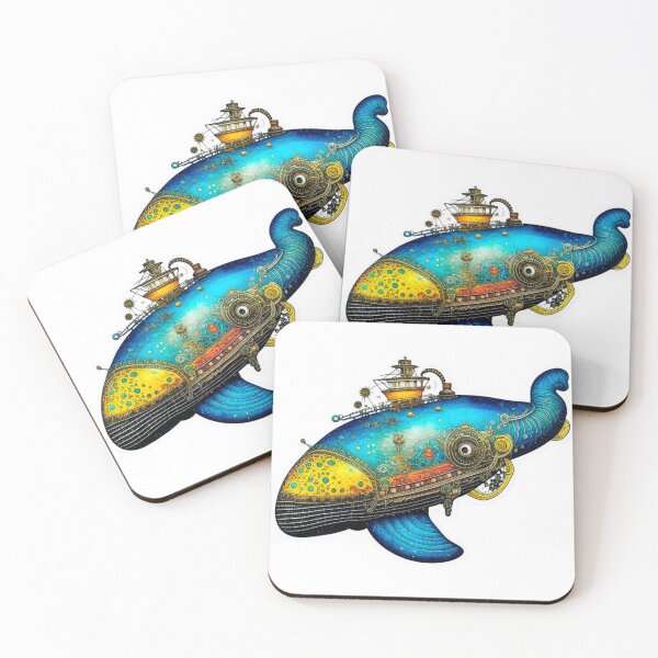 Item preview, The rococopunk sperm whale sticker designed and sold by spoo-art.