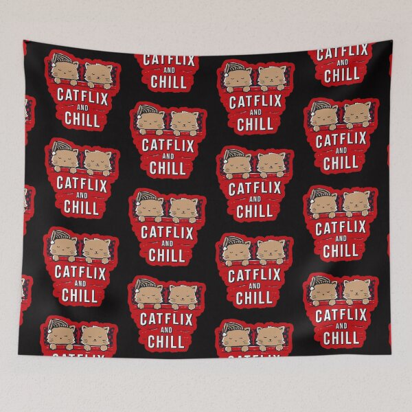 Item preview, catflix and chill designed and sold by Ratatatts.