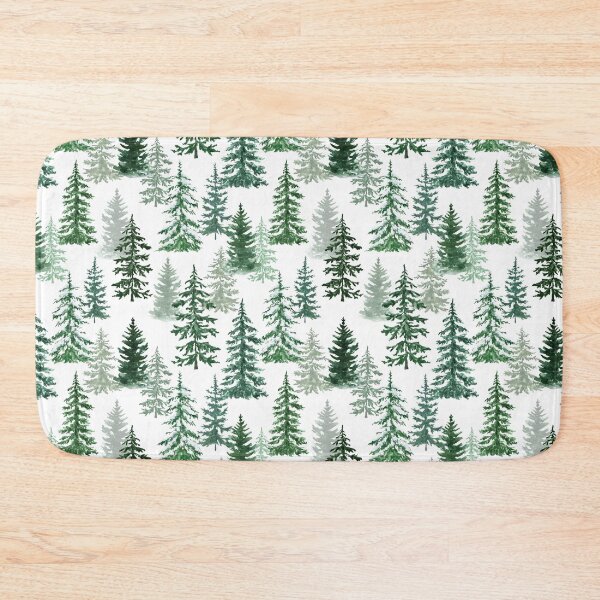 Item preview, Pine Trees Holiday Pattern  designed and sold by LionessLove.