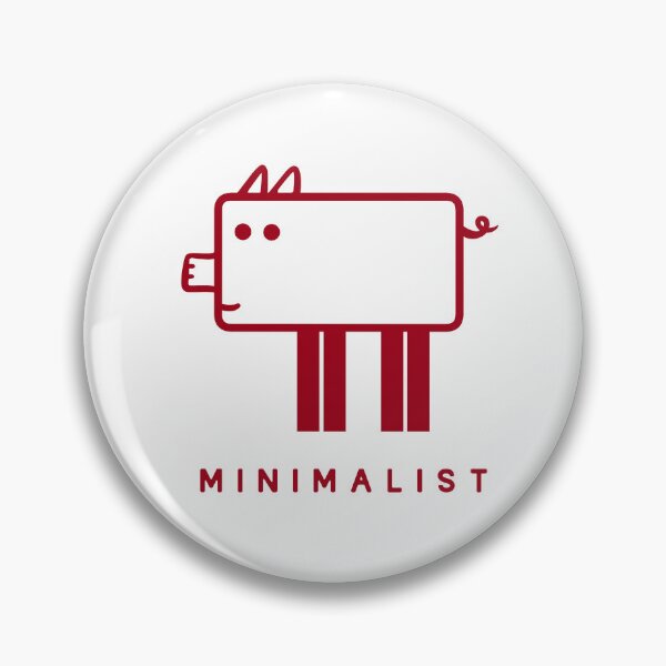 Item preview, Minimalist, geometry design of a pig in red ink designed and sold by martodesign.