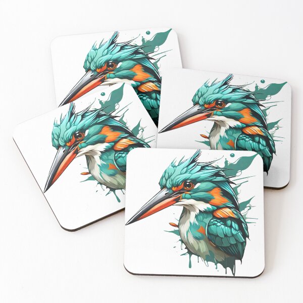 Item preview,  "Azure Majesty: Elegant Blue Kingfisher Illustration" designed and sold by ArtistKunal123.