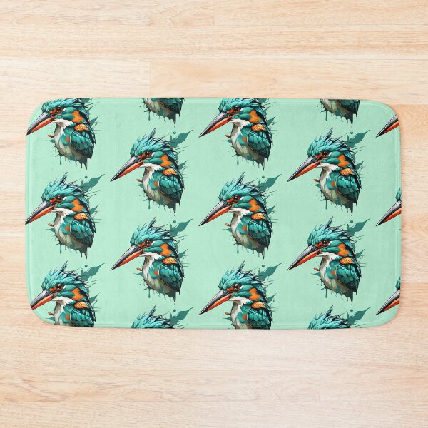 Item preview,  "Azure Majesty: Elegant Blue Kingfisher Illustration" designed and sold by ArtistKunal123.
