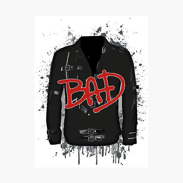 BAD jacket - black Photographic Print
