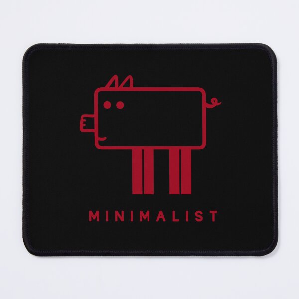 Item preview, Minimalist, geometry design of a pig in red ink designed and sold by martodesign.