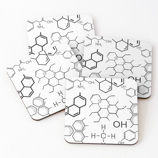 Item preview, Chemistry lovers chemical compounds patterns designed and sold by Safa  Reda.