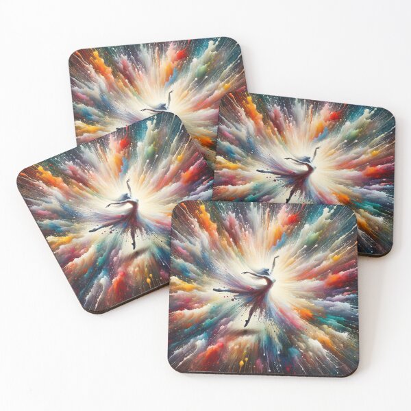 Item preview, Burst of color ballerina designed and sold by TheScruffyGoose.