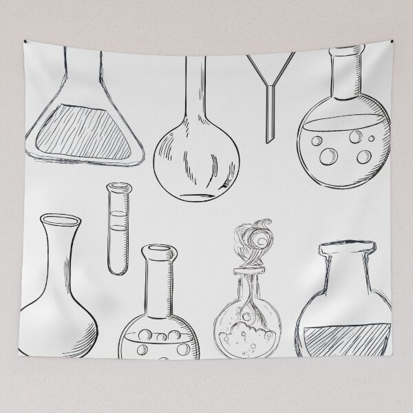 Item preview,  Chemistry lovers chemical tools patterns designed and sold by Safa  Reda.